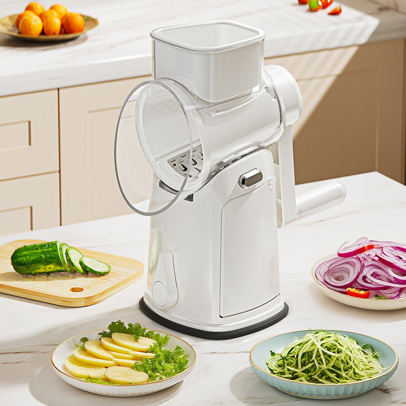 Multifunctional Hand-Crank Drum Vegetable Slicer