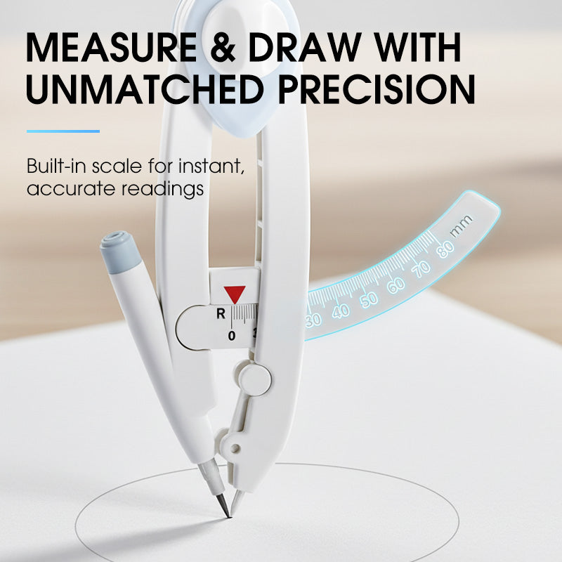 High-Precision Compass with Integrated Scale
