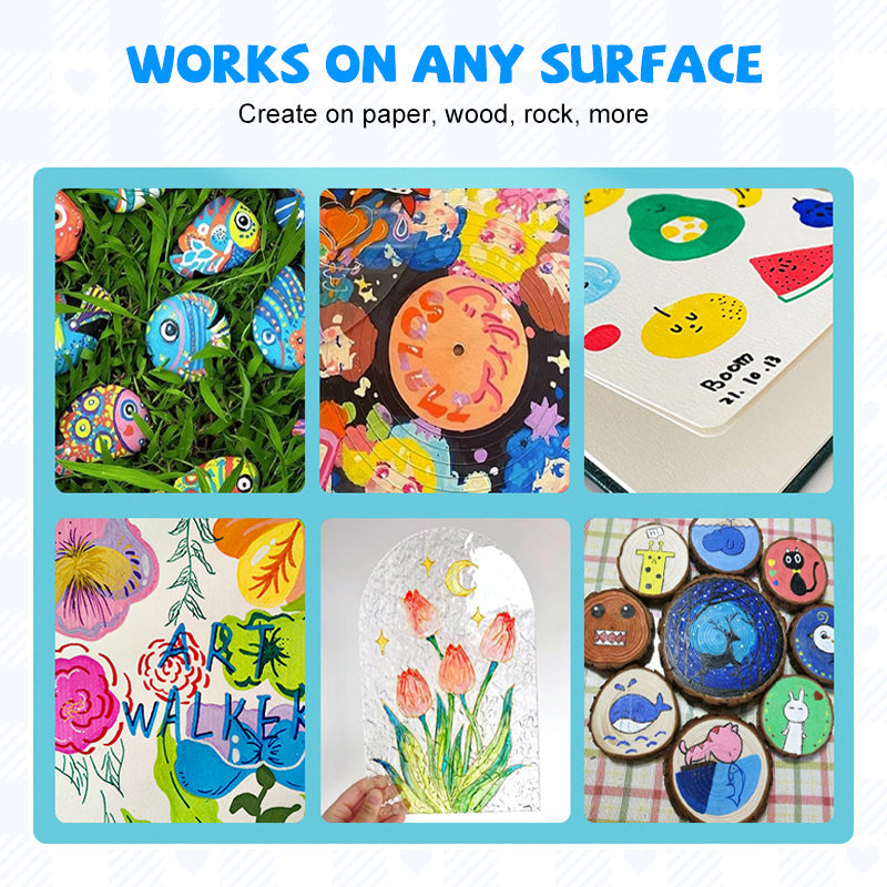 Multi-Purpose Quick-Dry Acrylic Marker Set