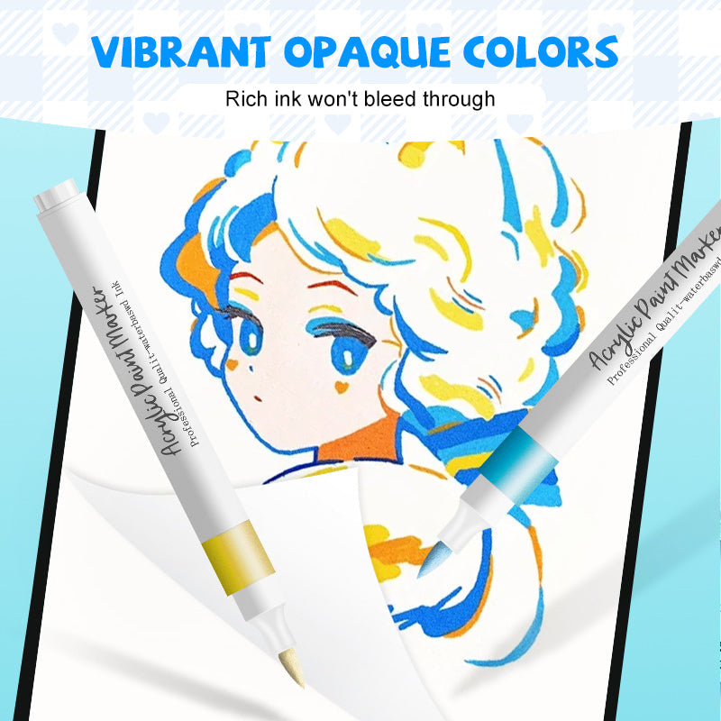 Multi-Purpose Quick-Dry Acrylic Marker Set
