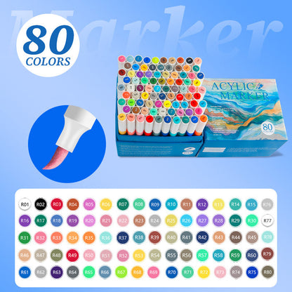 Multi-Purpose Quick-Dry Acrylic Marker Set