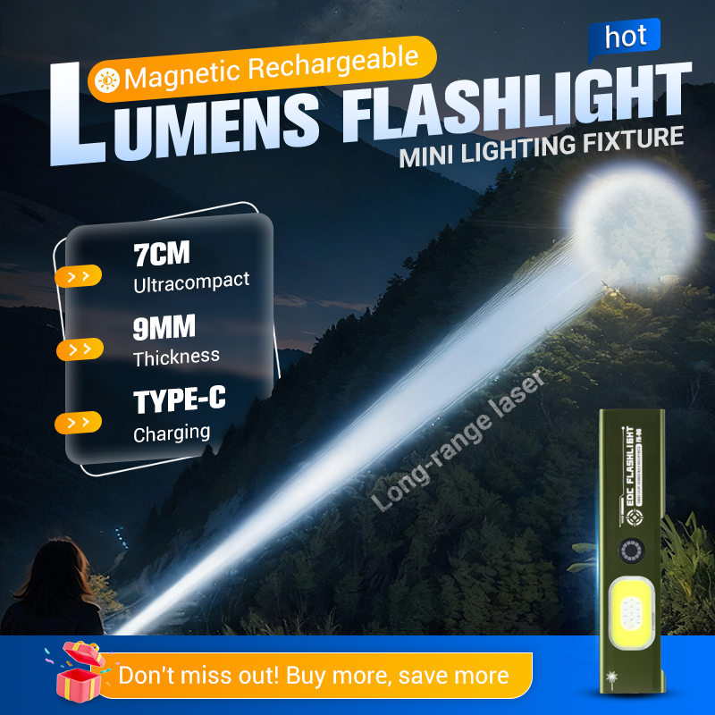 Magnetic Rechargeable High Lumens Flashlight