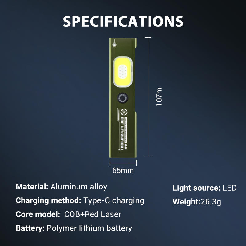 Magnetic Rechargeable High Lumens Flashlight