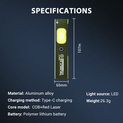 Magnetic Rechargeable High Lumens Flashlight