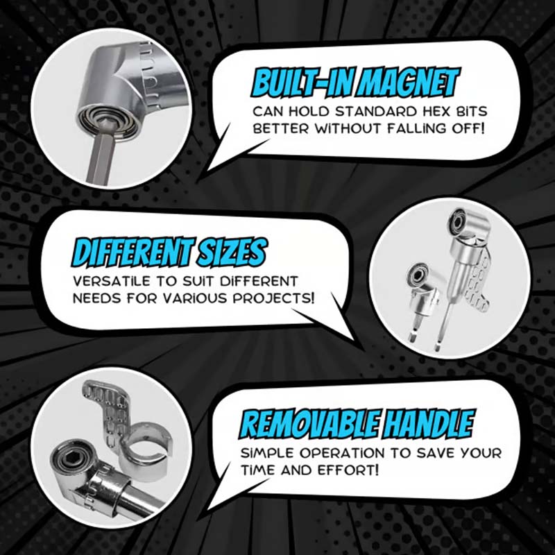 105 Degree Right Angle Drill Adapter Set