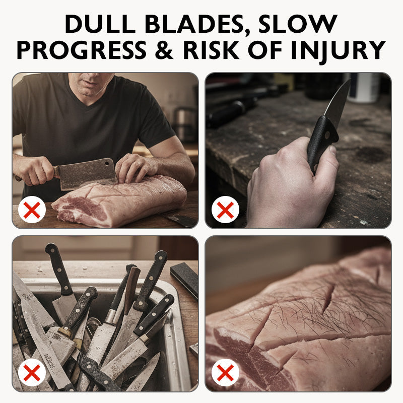 Today's Flash Sale: Buy 1 Get 1 Free⚡Professional Meat Dehairing Scraper (10 Blades)