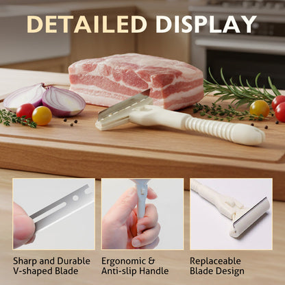Today's Flash Sale: Buy 1 Get 1 Free⚡Professional Meat Dehairing Scraper (10 Blades)