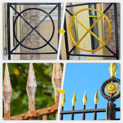 🏡Weather resistant water-based gold paint