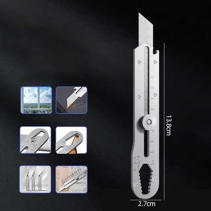 New Year Promotion: Buy 1 Get 1 Free🎁Multipurpose Utility Knife with Retractable Snap-off Blade