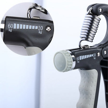 💪 Adjustable Hand Grip Strengthener: Auto Count, Non-Slip, Portable, All Levels