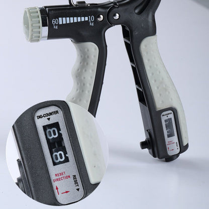 💪 Adjustable Hand Grip Strengthener: Auto Count, Non-Slip, Portable, All Levels