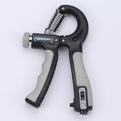 💪 Adjustable Hand Grip Strengthener: Auto Count, Non-Slip, Portable, All Levels