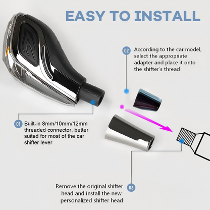 🚗Universal Touch-Activated LED Clear Gear Shift Knob