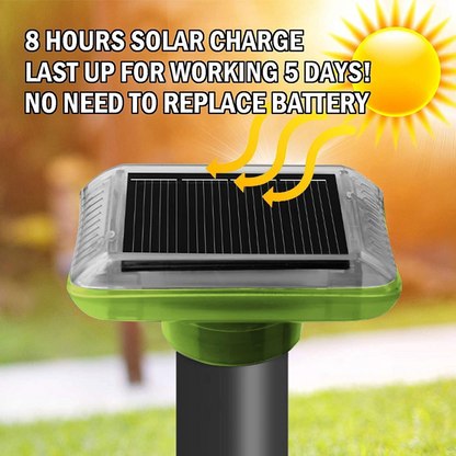 Today Only: 56% Off💥Ultrasonic Solar Powered Waterproof Mole Repellent