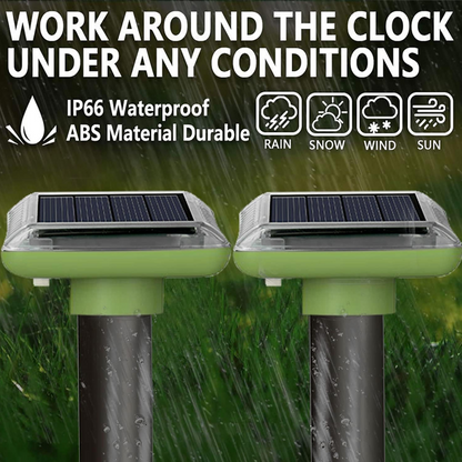 Today Only: 56% Off💥Ultrasonic Solar Powered Waterproof Mole Repellent