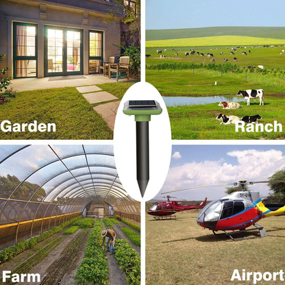 Today Only: 56% Off💥Ultrasonic Solar Powered Waterproof Mole Repellent