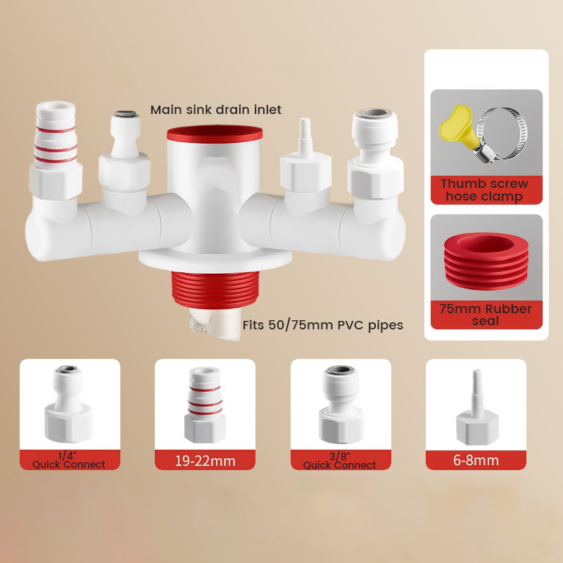 💥Today Only: 50% Off⏰Easy Install Multi-Port Drain Pipe Connector
