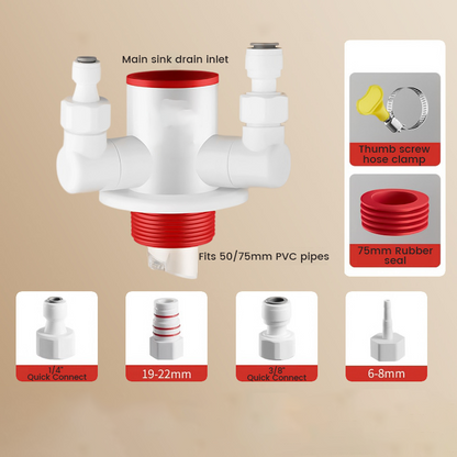 💥Today Only: 50% Off⏰Easy Install Multi-Port Drain Pipe Connector