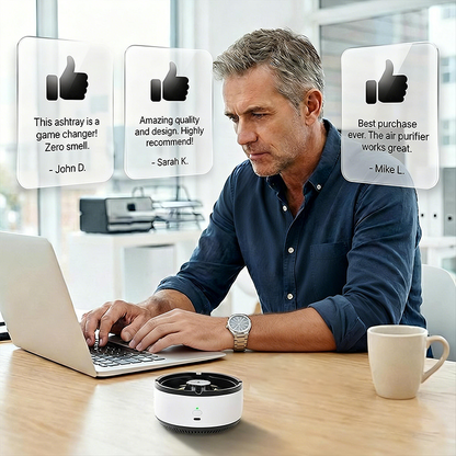 Value Bundle: Intelligent Smokeless Ashtray with Air Purifier + Dehumidifier Box