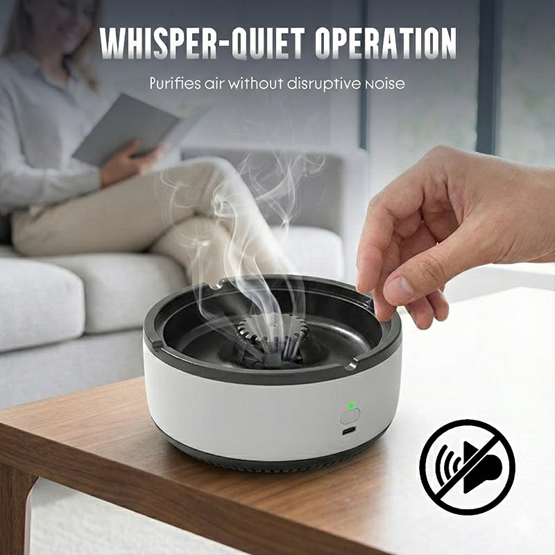 Value Bundle: Intelligent Smokeless Ashtray with Air Purifier + Dehumidifier Box
