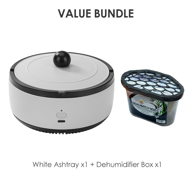 Value Bundle: Intelligent Smokeless Ashtray with Air Purifier + Dehumidifier Box