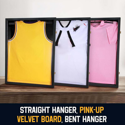 Wooden Jersey Display Frame with Magnetic Door