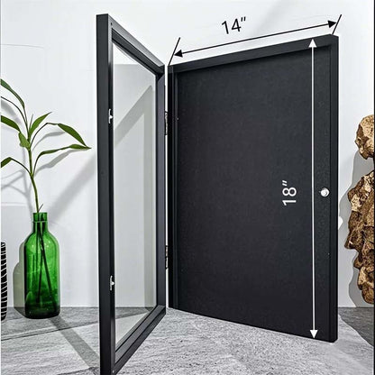 Wooden Jersey Display Frame with Magnetic Door