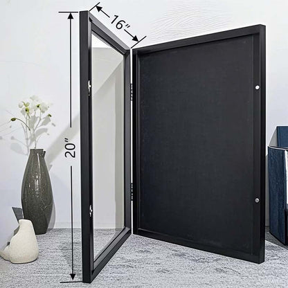 Wooden Jersey Display Frame with Magnetic Door