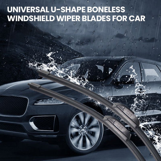 【Cumulative Sales: 99.99 million+】German Quality 👍Universal U-Shape Boneless Windshield Wiper Blades for Car