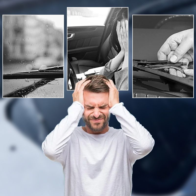 【Cumulative Sales: 99.99 million+】German Quality 👍Universal U-Shape Boneless Windshield Wiper Blades for Car