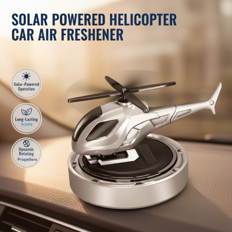 【Cumulative Sales: 99.99 million+】🔥Solar-Powered Rotating Airplane Car Air Freshener