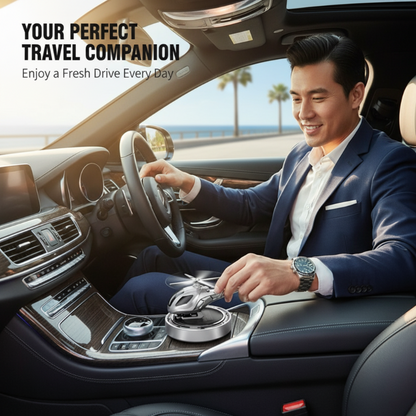 【Cumulative Sales: 99.99 million+】🔥Solar-Powered Rotating Airplane Car Air Freshener