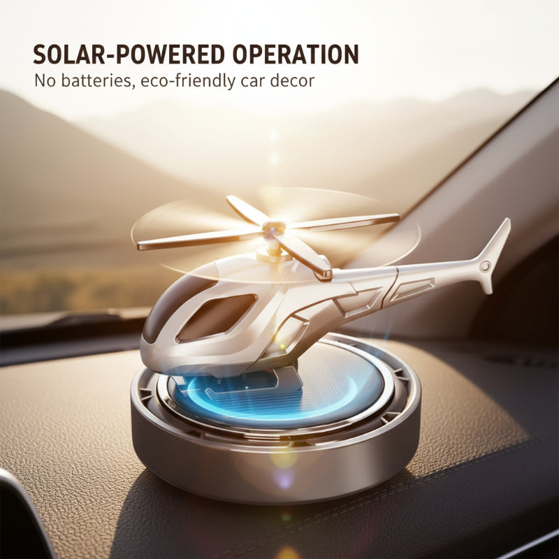 【Cumulative Sales: 99.99 million+】🔥Solar-Powered Rotating Airplane Car Air Freshener