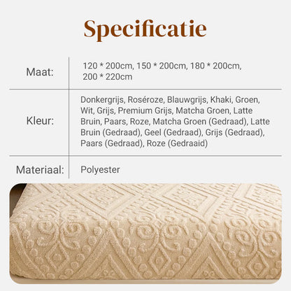 🛏️ Save 50%! ✨ 360° Plush Knit Fitted Sheet – All-around stretch & cozy ✨