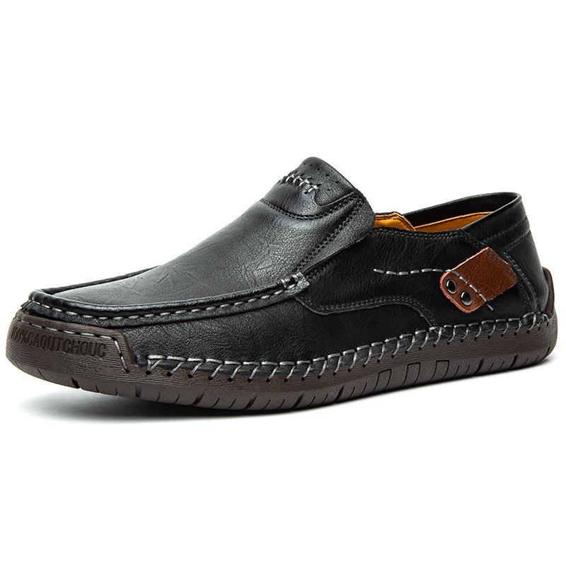 👞✨ Classic Men’s Slip-On Leather Shoes – Premium Calfskin, All-Day Comfort & Effortless Style 👔👌 Step into Elegance & Get 60% OFF Today!