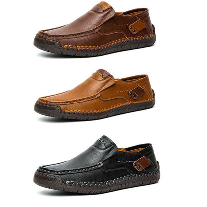 👞✨ Classic Men’s Slip-On Leather Shoes – Premium Calfskin, All-Day Comfort & Effortless Style 👔👌 Step into Elegance & Get 60% OFF Today!