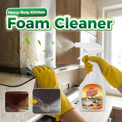 🔥🧼 Heavy-Duty Degreaser Foam – Clinging action, fast-working. 🧽⚡ Removes years of grime from range hoods, stovetops & cookware. Antibacterial, streak-free shine.