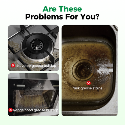 🔥🧼 Heavy-Duty Degreaser Foam – Clinging action, fast-working. 🧽⚡ Removes years of grime from range hoods, stovetops & cookware. Antibacterial, streak-free shine.
