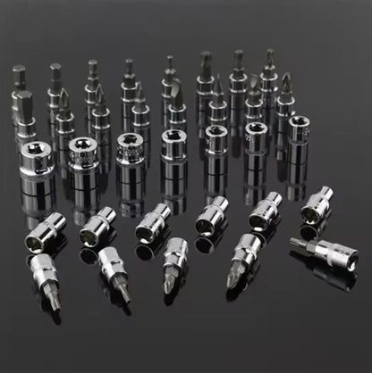 46-Piece Socket Wrench And Bit Set