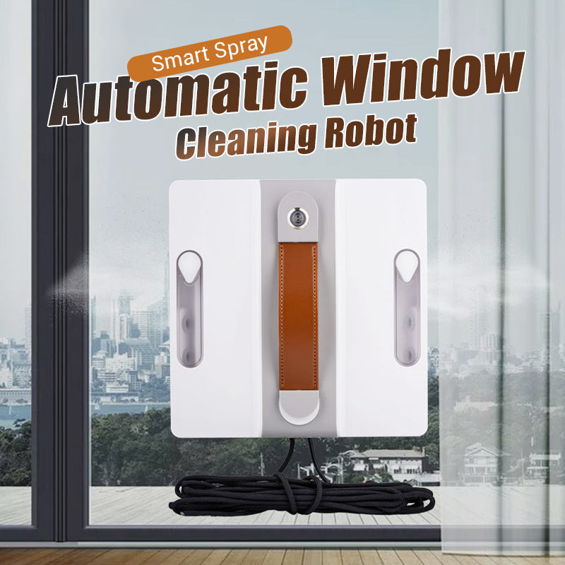 ✨🤖 Auto Window Cleaner Robot with Smart Spray - Effortless streak-free shine. Perfect for floor-to-ceiling & hard-to-reach windows. One-click start, hands-free cleaning. 🧼💦 Smart sensors & app control.