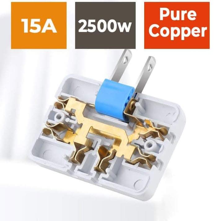 180° rotatable 3-way socket