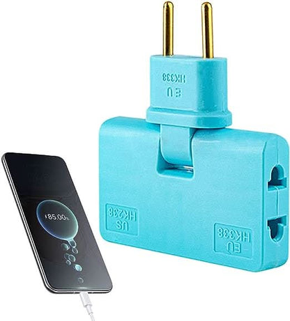 180° rotatable 3-way socket