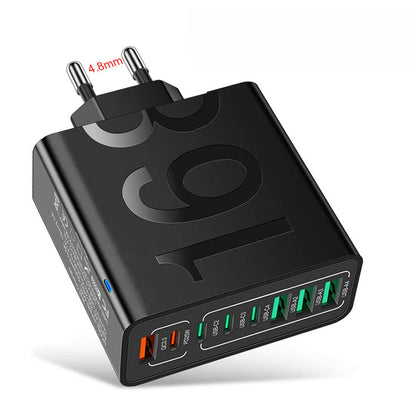 💎 50% OFF! 💎 Multi-Port 150W Fast Charging Hub – 8 USB Ports, Smart Chip Protection & Universal Plug Options – One Hub, All Your Devices ⚡🔌✨