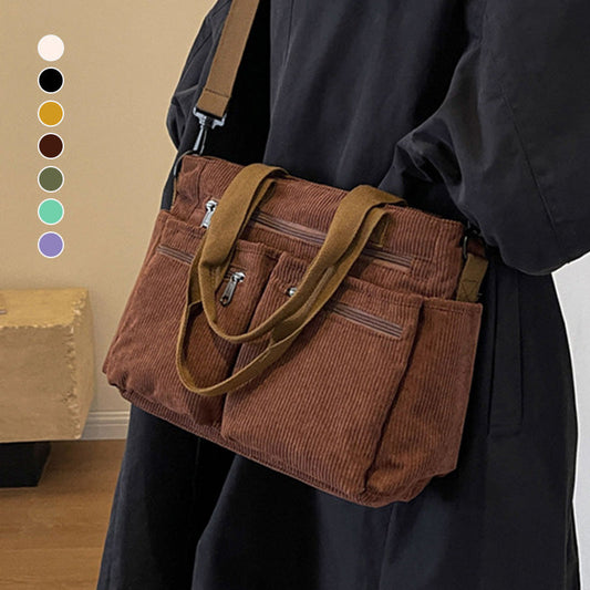 👜✨ Vintage Solid Color Shoulder Bag ✨👜 Everyday Chic, Spacious Main Compartment, Premium Vegan Leather, Fits 13" Laptop, Ideal for Work & Travel, Perfect Gift, Shop Now!