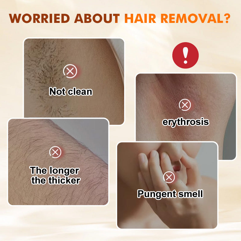🧴55% OFF NOW! Mild Hair Removal Cream 100ml, Gentle Aromatic Depilatory Cream, Painless Body Hair Remover for Legs, Arms, Underarms & Bikini Area, Skin Softening Formula