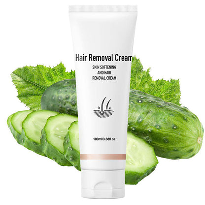 🧴55% OFF NOW! Mild Hair Removal Cream 100ml, Gentle Aromatic Depilatory Cream, Painless Body Hair Remover for Legs, Arms, Underarms & Bikini Area, Skin Softening Formula