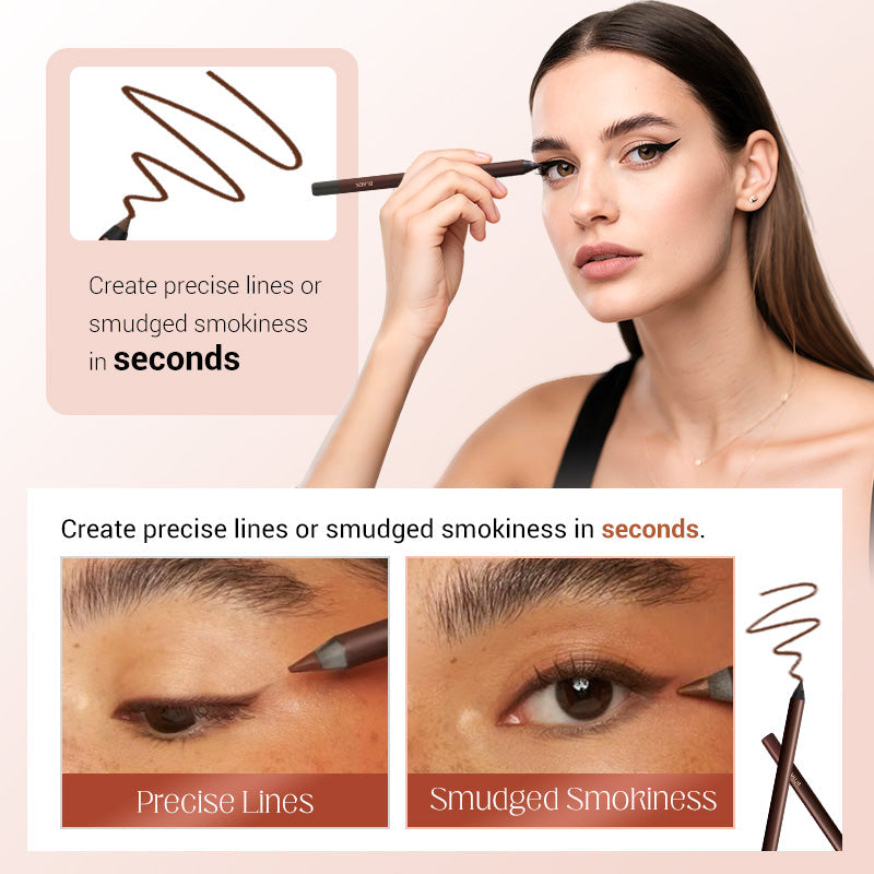 ✍️💧 24HR Waterproof Gel Eyeliner ✨⏳ 60% OFF + BUY 1 GET 1 FREE! Smudge-proof & humidity-resistant. Intense pigment, easy-glide tip. Perfect for beach days, travel, or all-day wear. Grab it!