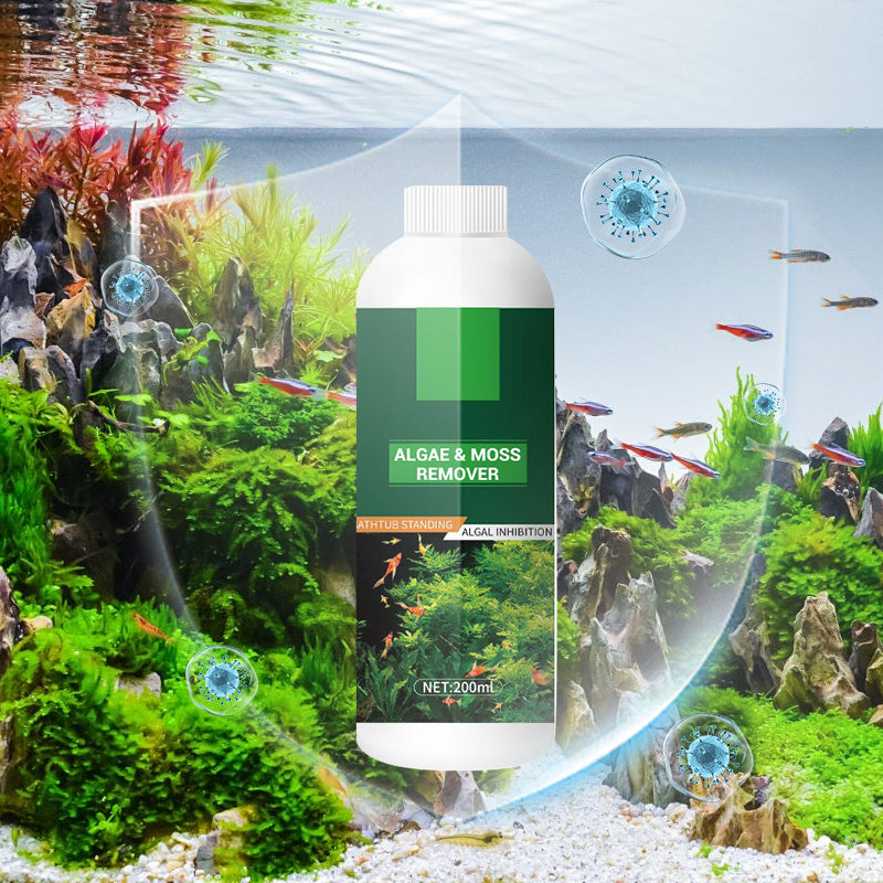 Algae & Moss Remover for Fish Tank - Safe Water Purification