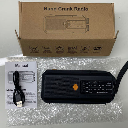 📻50% OFF NOW! Solar Hand-Crank Emergency Weather Radio – FM AM NOAA Survival Radio with LED Flashlight & Phone Charger, Portable Emergency Radio for Camping Storm Outdoor Survival