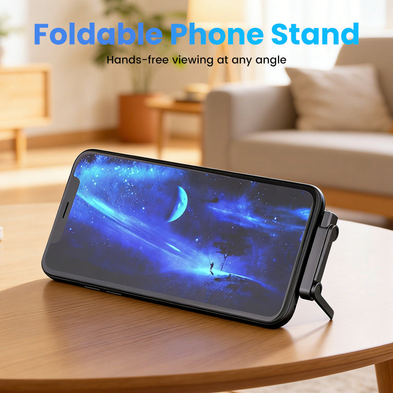 🔋⚡ 65W Fast Charging Adapter with 360° Foldable Stand 🔥📱  Ultimate 3-in-1: Charge laptop & phone simultaneously while video-calling hands-free. Compact for travel, strong grip for desk.✨